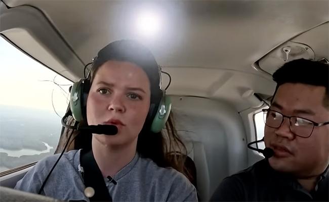 Student pilot HANNAH GODFREY